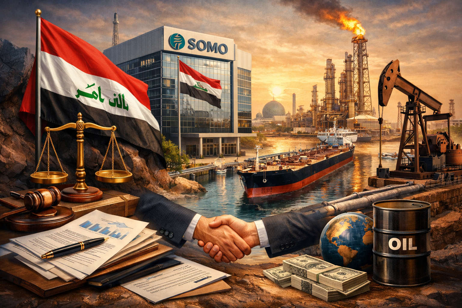 التجارة القانونية للنفط الخام العراقي